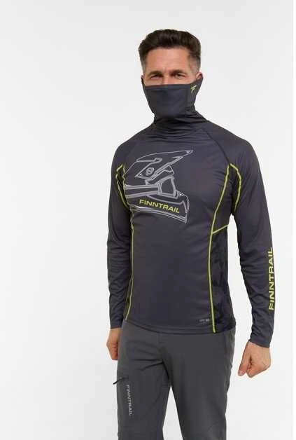Marškinėliai Finntrail VIZARD MiddleGrey 6608, Dydis: XL