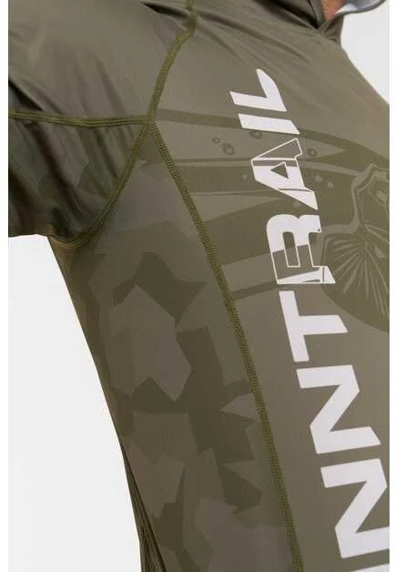 Marškinėliai Finntrail WAVE BIG FISH Khaki 6609, Dydis: XXL