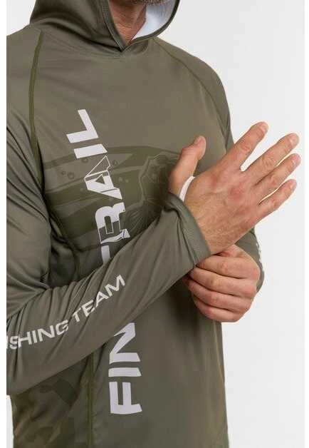 Marškinėliai Finntrail WAVE BIG FISH Khaki 6609, Dydis: XXL