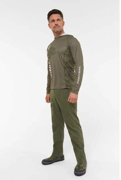 Marškinėliai Finntrail WAVE BIG FISH Khaki 6609, Dydis: XXL