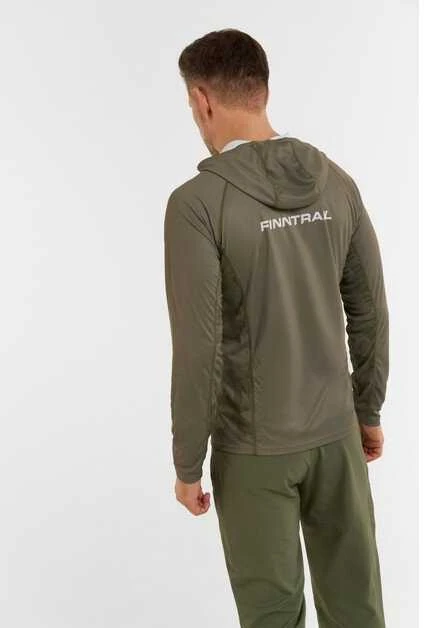 Marškinėliai Finntrail WAVE BIG FISH Khaki 6609, Dydis: L