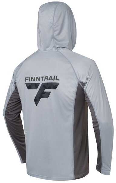 Marškinėliai Finntrail WAVE BIG LOGO Pilkas 6614, Dydis: L
