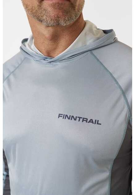 Marškinėliai Finntrail WAVE BIG LOGO Pilkas 6614, Dydis: L