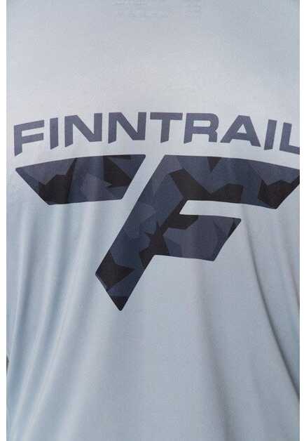 Marškinėliai Finntrail WAVE BIG LOGO Pilkas 6614, Dydis: L