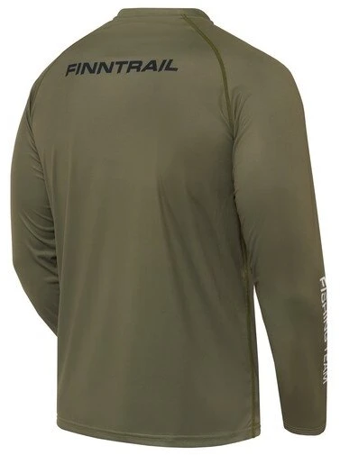Marškinėliai Finntrail WAVE FISH Khaki 6611, Dydis: XXL