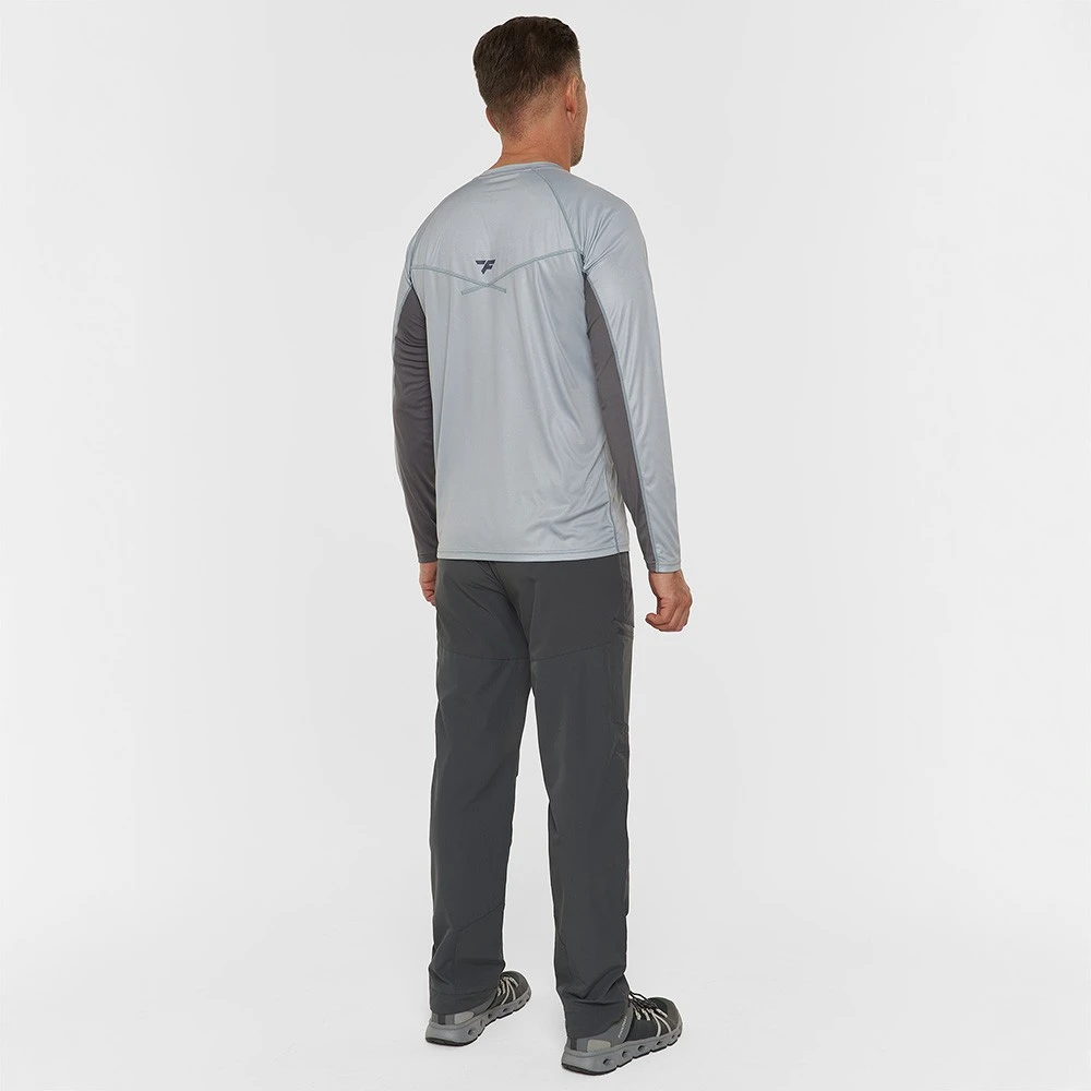 Marškinėliai Finntrail WAVE LOGO Pilkas 6613, Dydis: M