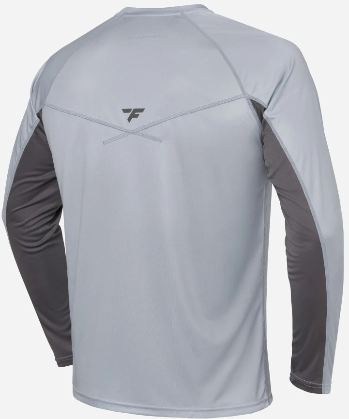 Marškinėliai Finntrail WAVE LOGO Pilkas 6613, Dydis: M