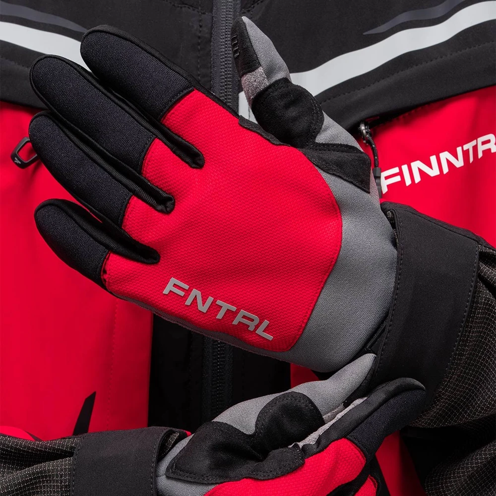 Pirštinės Finntrail ATOM GraphiteRed 2842, Dydis: L