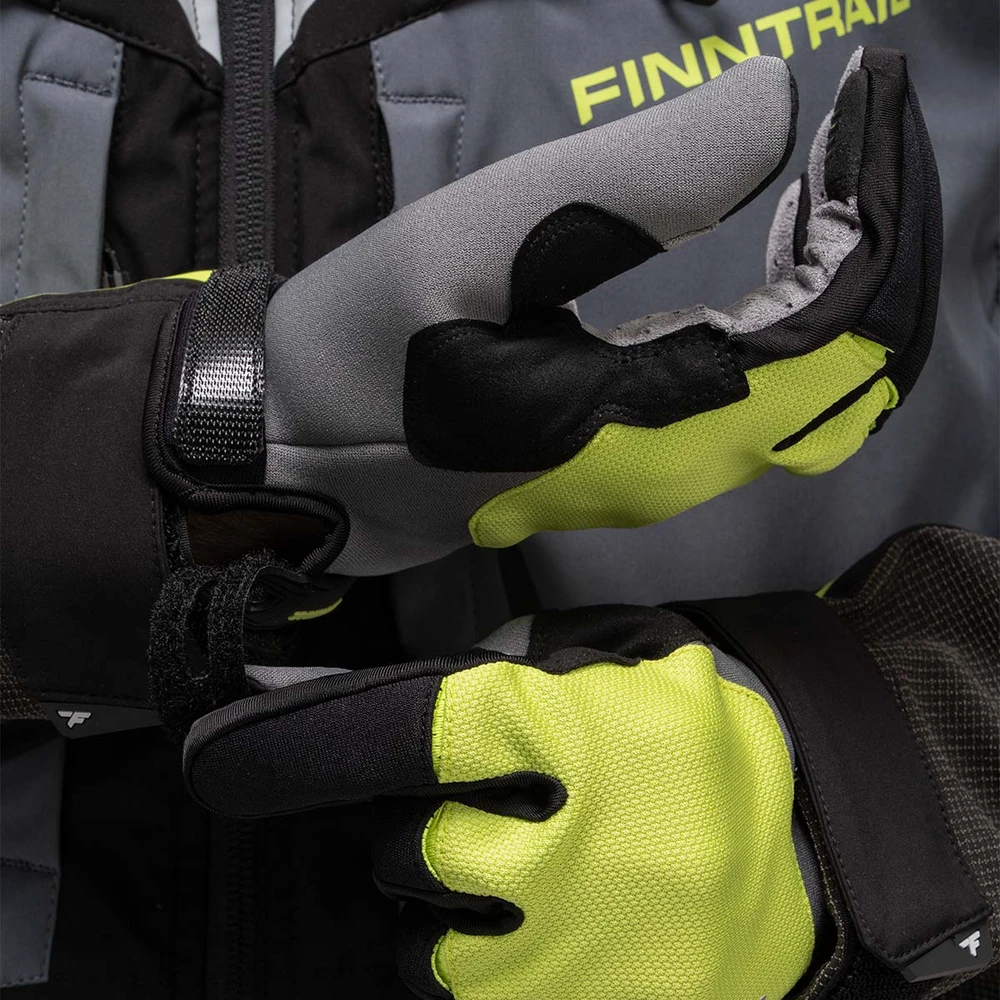 Pirštinės Finntrail ATOM GraphiteYellow 2842, Dydis: S