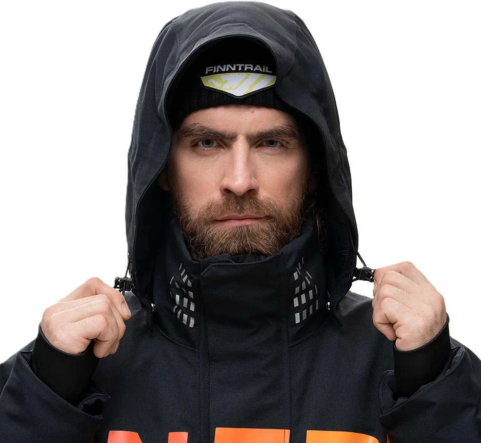 Šiltas paltas Finntrail BOOST GraphiteOrange 2016, Marškinėlių, džemperių ar striukių dydis: XL