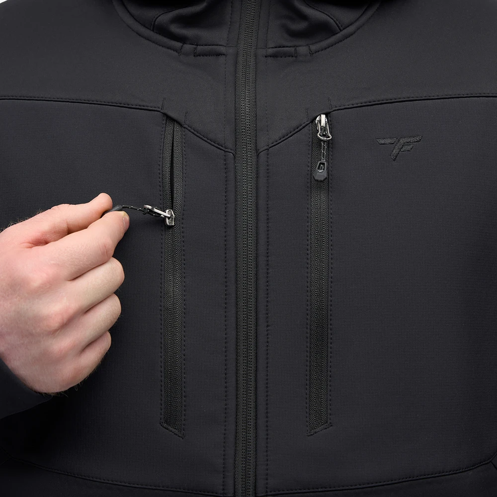 Softshell striukė Finntrail HYBRIDSHELL Graphite 1314 Softshell, Dydis: L