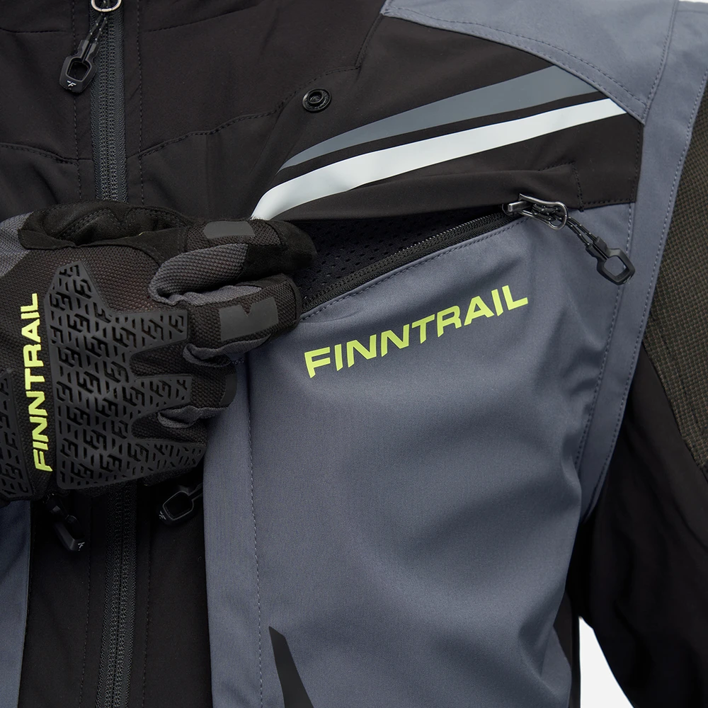 Striukė Finntrail ENDURO GraphiteYellow 1308, Dydis: XL