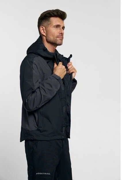 Lietaus striukė Finntrail LIGHTSUIT Graphite 3504, Dydis: M