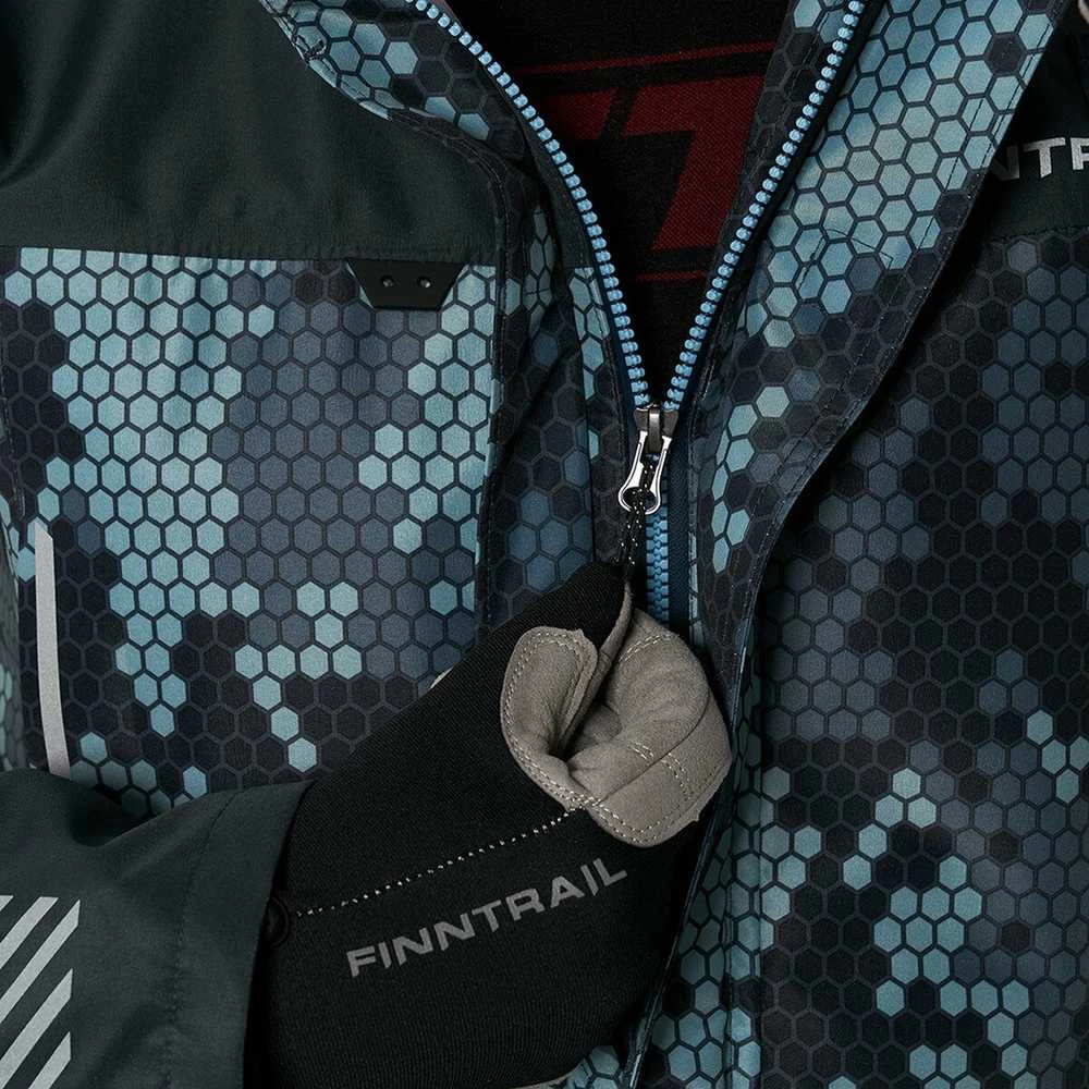 Braidymo striukė Finntrail MUDWAY CamoShadowBlack 2018, Dydis: XL