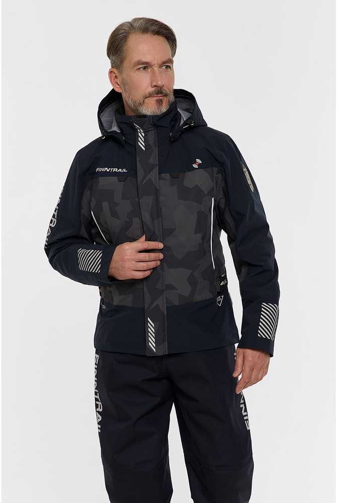 Braidymo striukė Finntrail MUDWAY CamoShadowBlack 2018, Dydis: XL