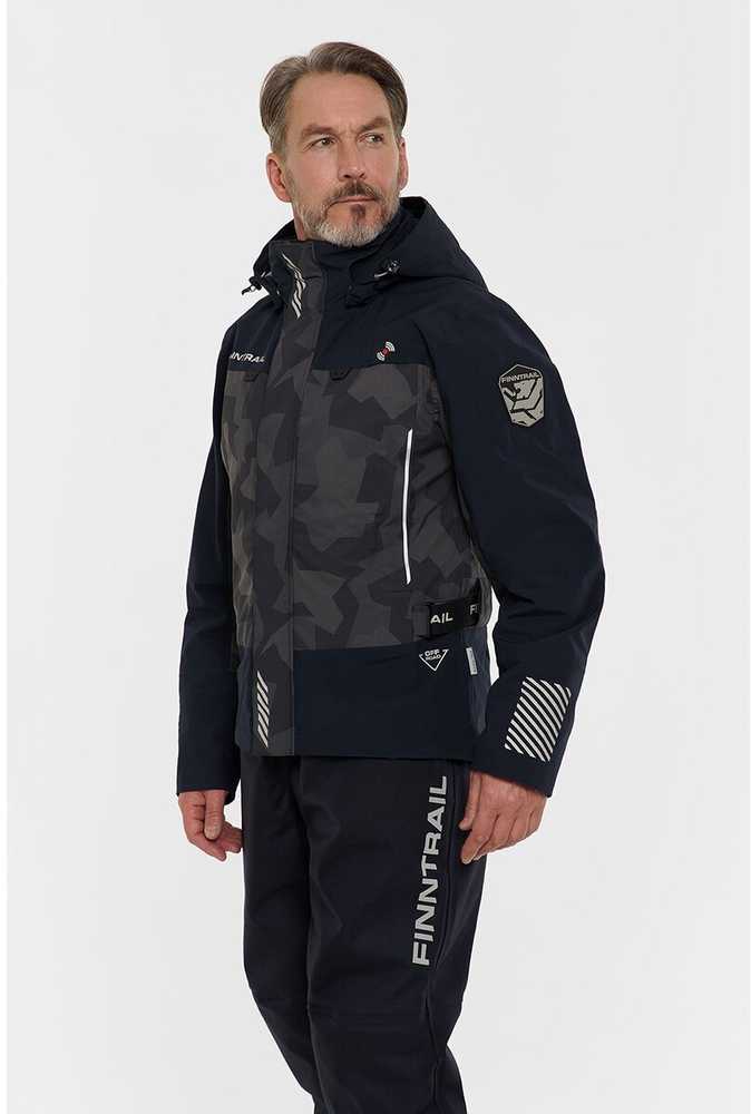 Braidymo striukė Finntrail MUDWAY CamoShadowBlack 2018, Dydis: XL