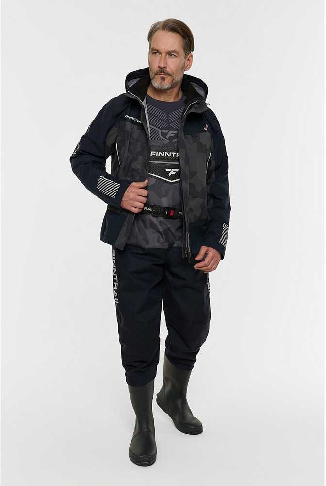 Braidymo striukė Finntrail MUDWAY CamoShadowBlack 2018, Dydis: S