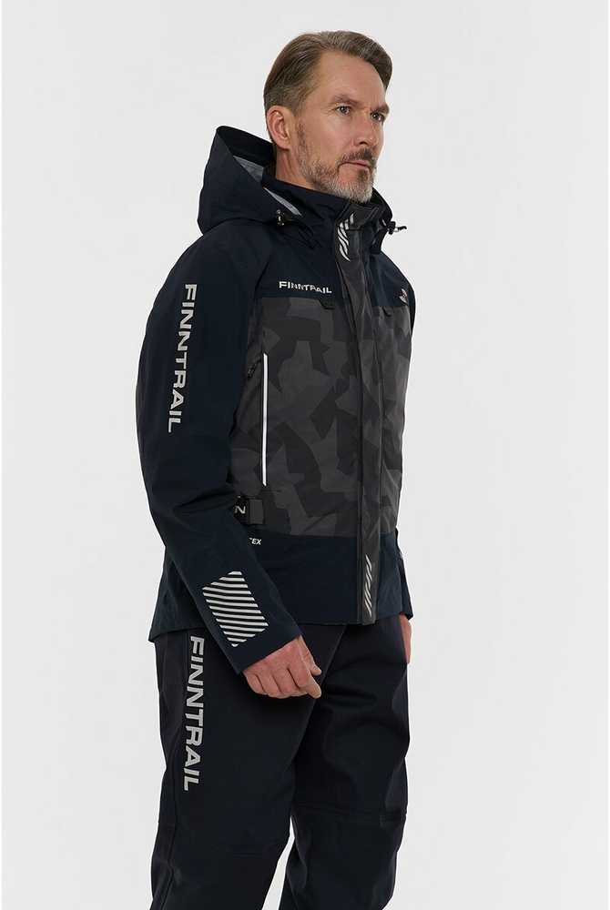 Braidymo striukė Finntrail MUDWAY CamoShadowBlack 2018, Dydis: S