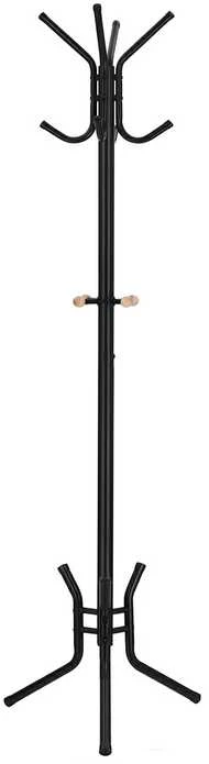 Songmics Juodo metalo skrybėlių stovas