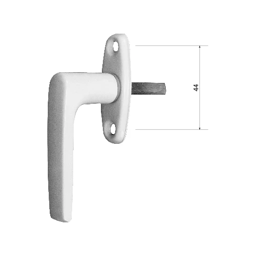 Lango rankena Kurzemes R2-1 305/2, balta