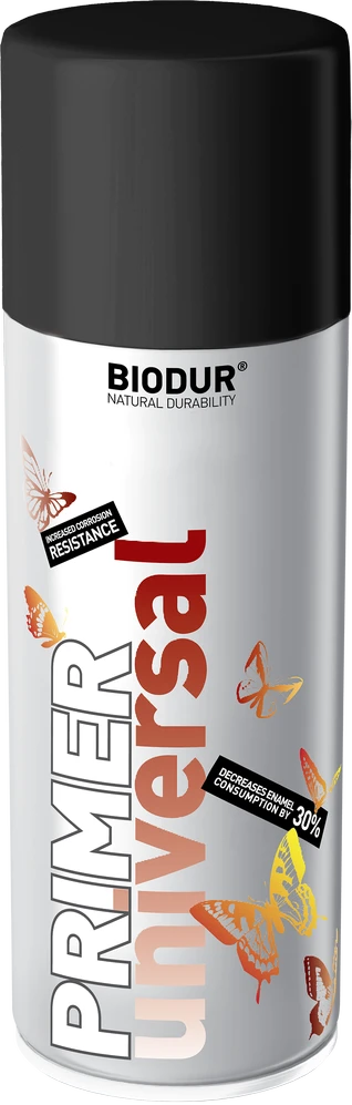 Universalus aerozolinis gruntas BIODUR, juodas, 400 ml