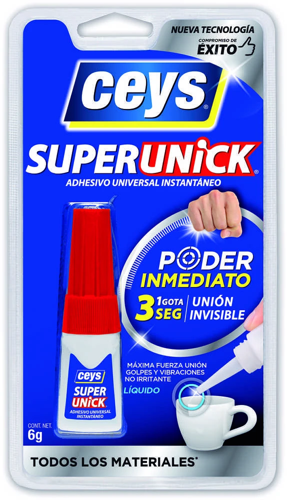Universalūs momentiniai klijai CEYS SUPER UNICK IMMEDIATE, 6 g
