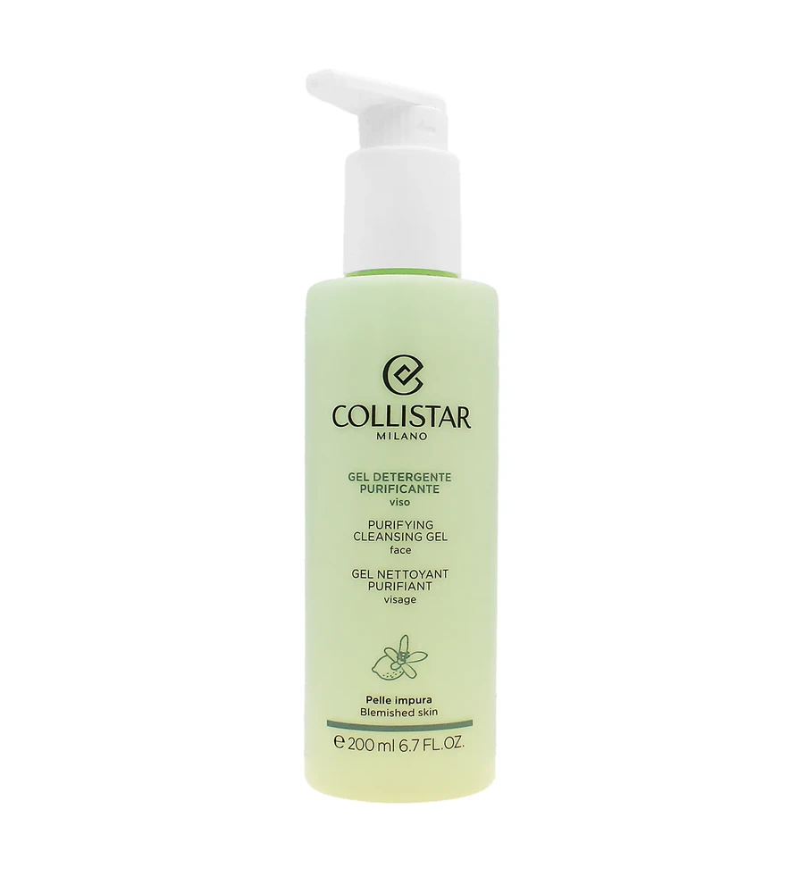 Collistar Purifying Cleansing Gel Gelinis prausiklis 200ml valomasis veido gelis Moterims