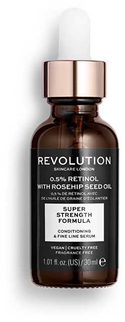 Revolution Skincare Skincare 0,5% retinolis su erškėtuogių sėklų aliejumi odos serumas moterims, 30 ml