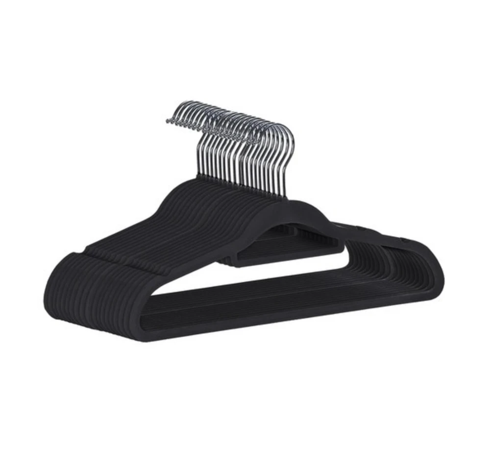 Clothes hanger 20pcs - juodas Ruhhy 22536