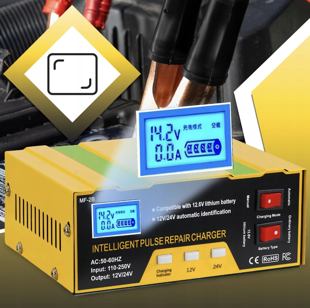 RTO Automobilio akumuliatoriaus įkroviklis PowerPulse 12V/24V