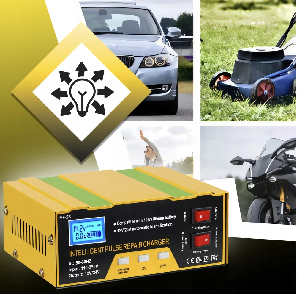 RTO Automobilio akumuliatoriaus įkroviklis PowerPulse 12V/24V
