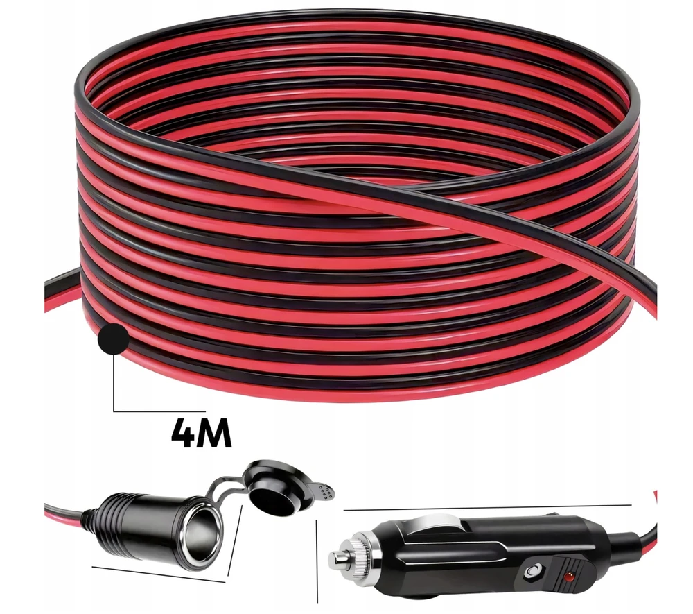 Automobilio cigarečių žiebtuvėlio prailgintuvas PowerReach, 400cm