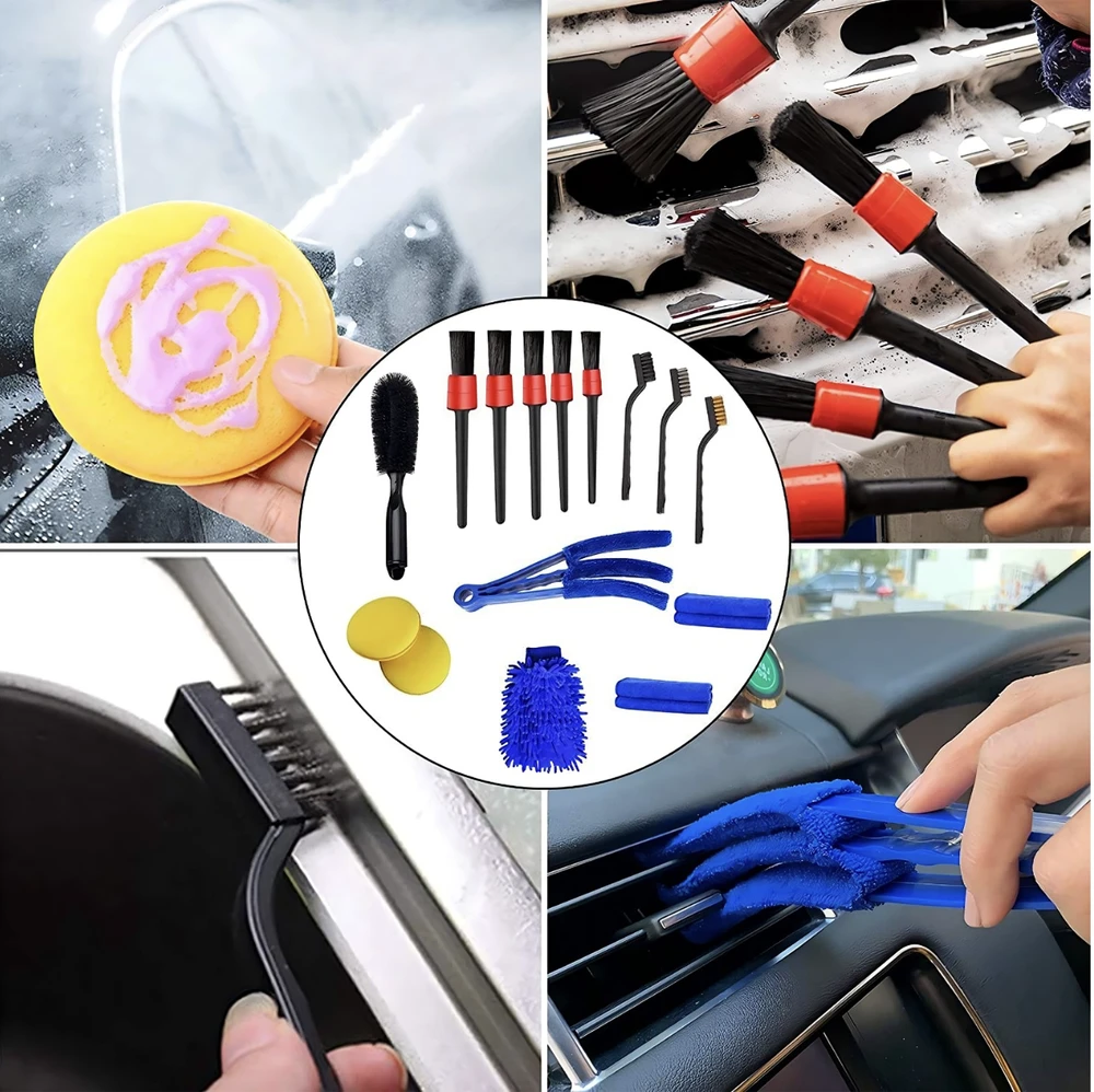 Zestaw Automobilio ir namų valymo rinkinys CleanPro, 15 dalių