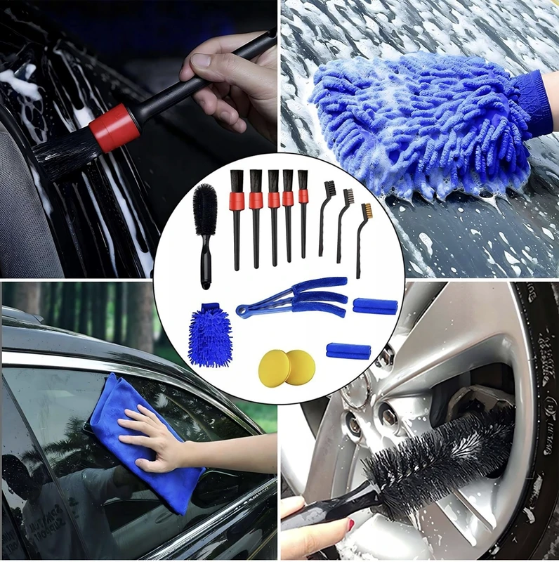 Zestaw Automobilio ir namų valymo rinkinys CleanPro, 15 dalių