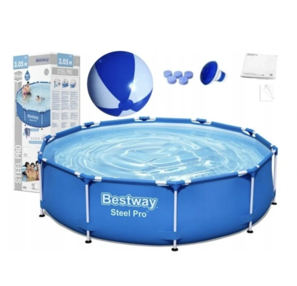 Karkasinis baseinas su siurbliu Bestway Steel Pro  56679 305x76cm