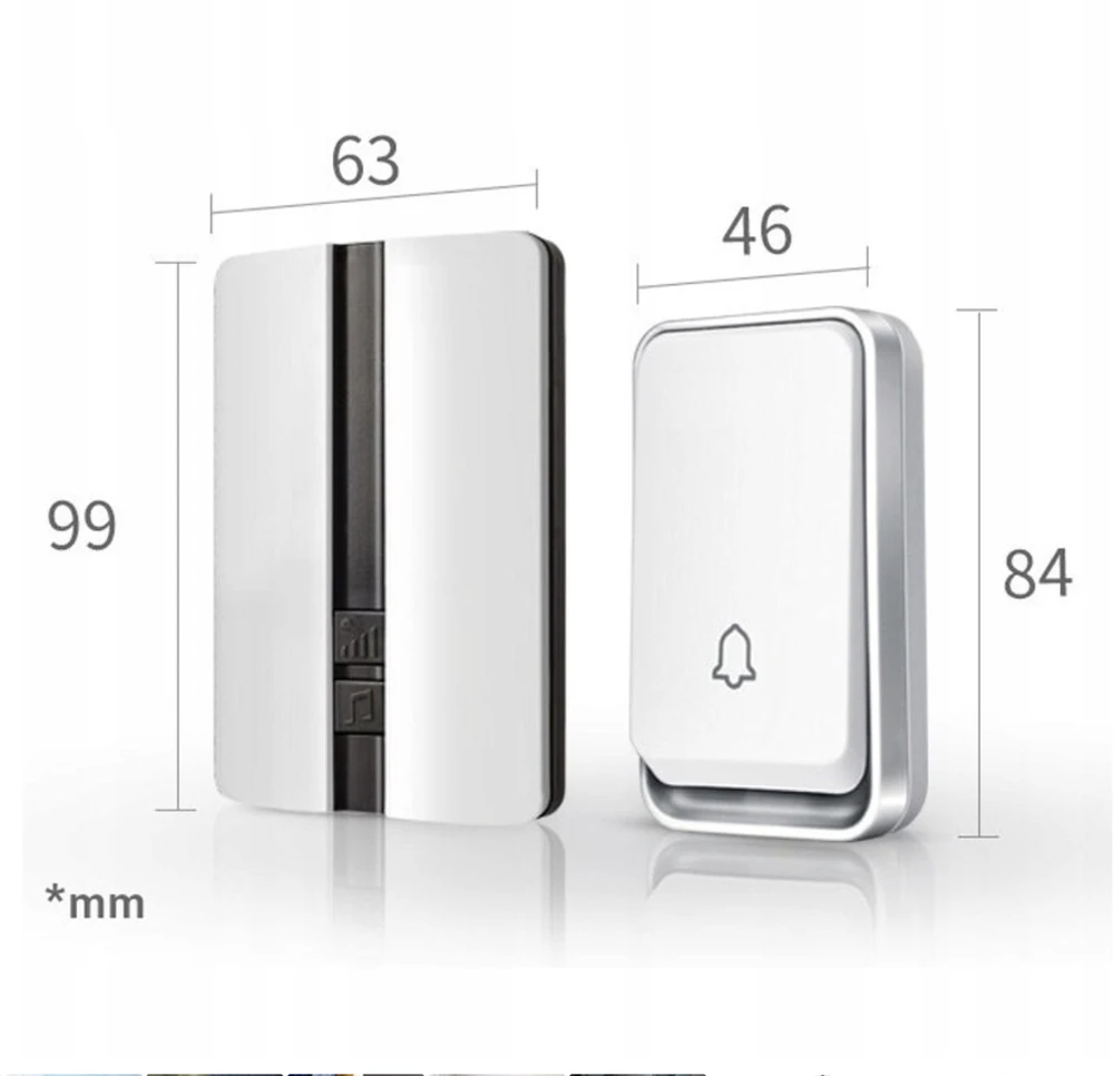 Retoo Belaidis durų skambutis PowerRing, IP44