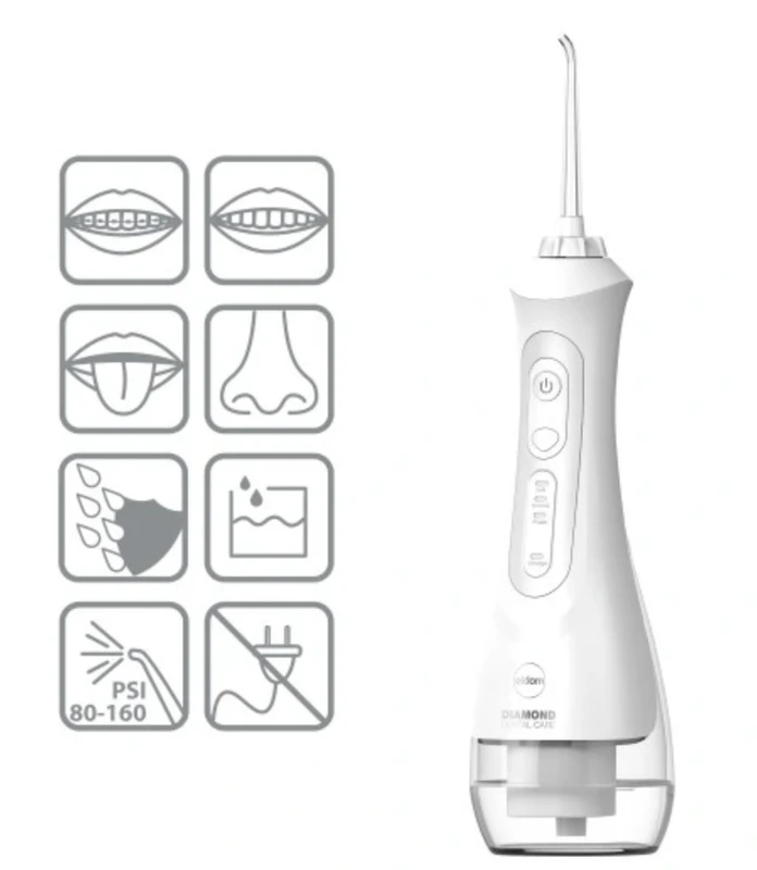 Eldom RY100B Jett Wireless Dental Irrigator, Baltas