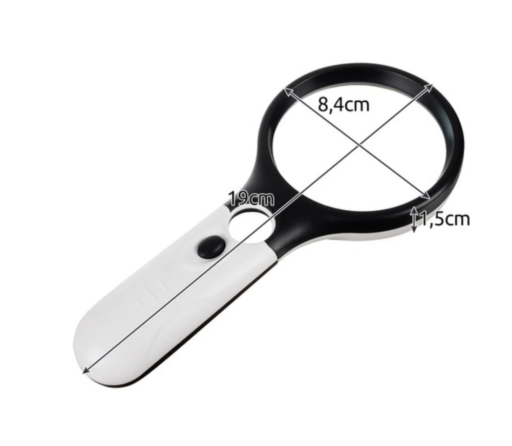 LED apšviestas didinamasis stiklas Izoxis 22670