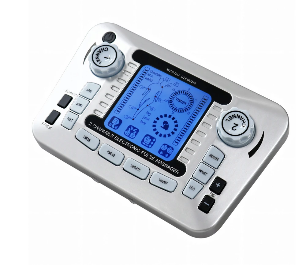 Dvikanalis elektrostimuliatorius ER1113, TENS/EMS