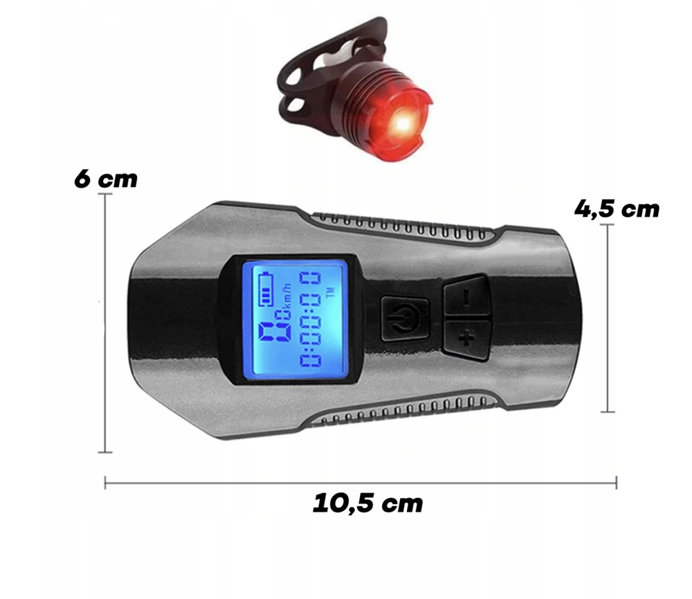 Retoo Dviračio LED žibintas LightPro 5in1, 300 ml