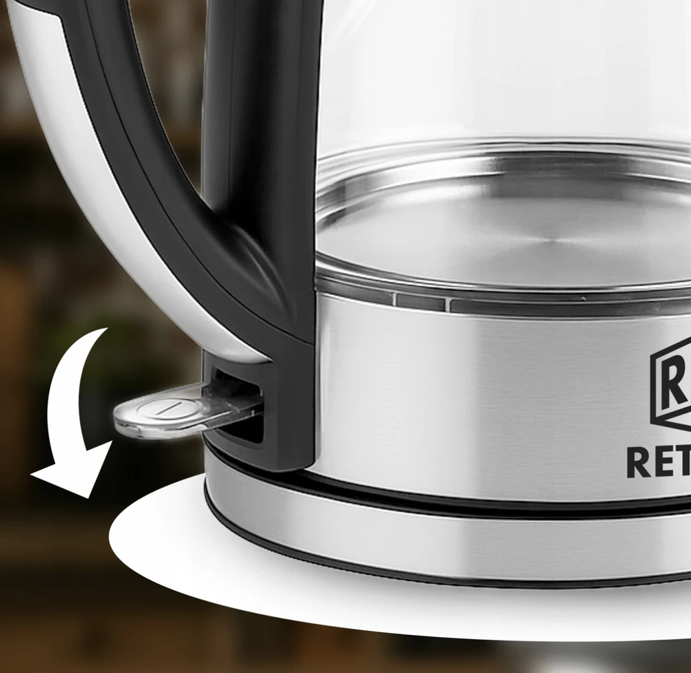 Retoo Elektrinis virdulys AquaSteel, 1,7 l, 2200 W
