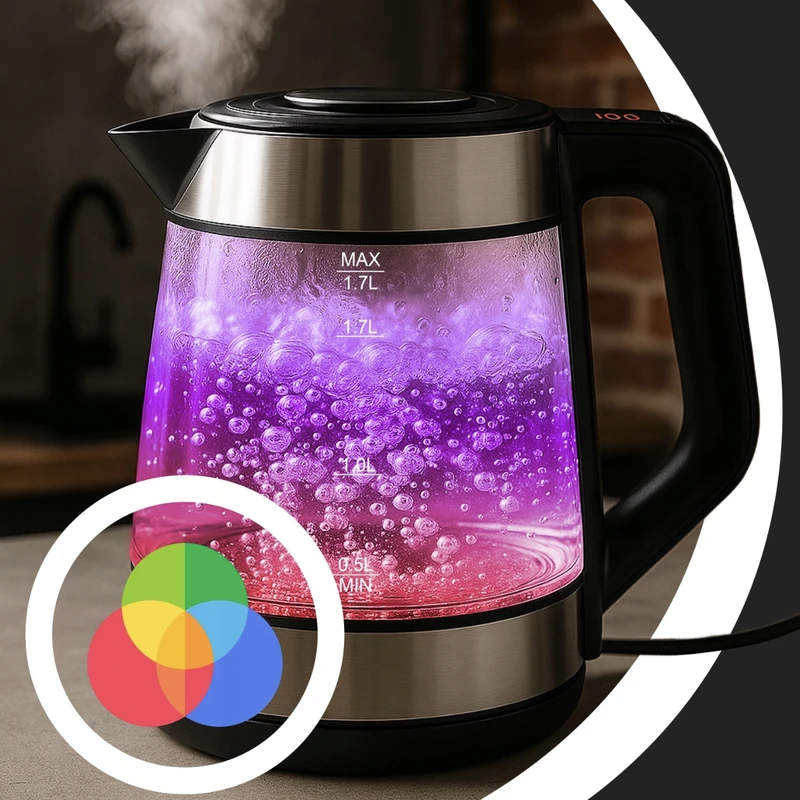 Elektrinis virdulys ThermoGlow, 1,7L