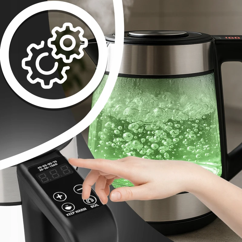 Elektrinis virdulys ThermoGlow, 1,7L