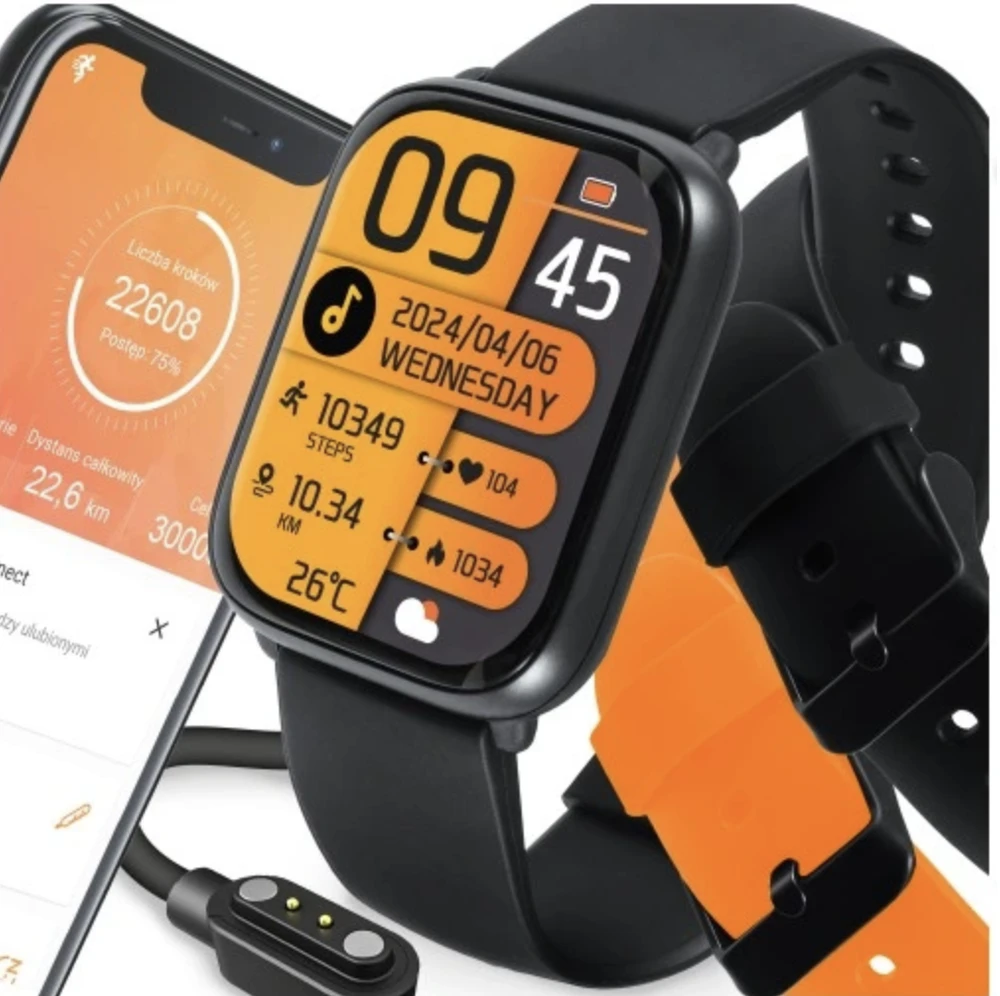 Išmanusis laikrodis Smart Watch Juodas