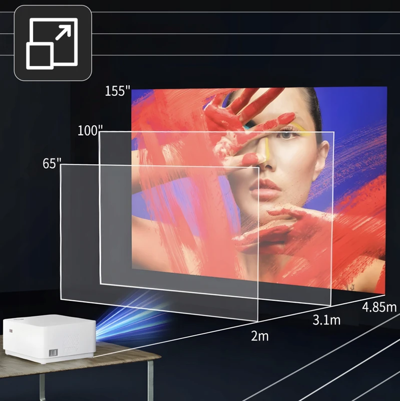 Išmanusis projektorius VisionPro, 9000 lm, Full HD 1080p