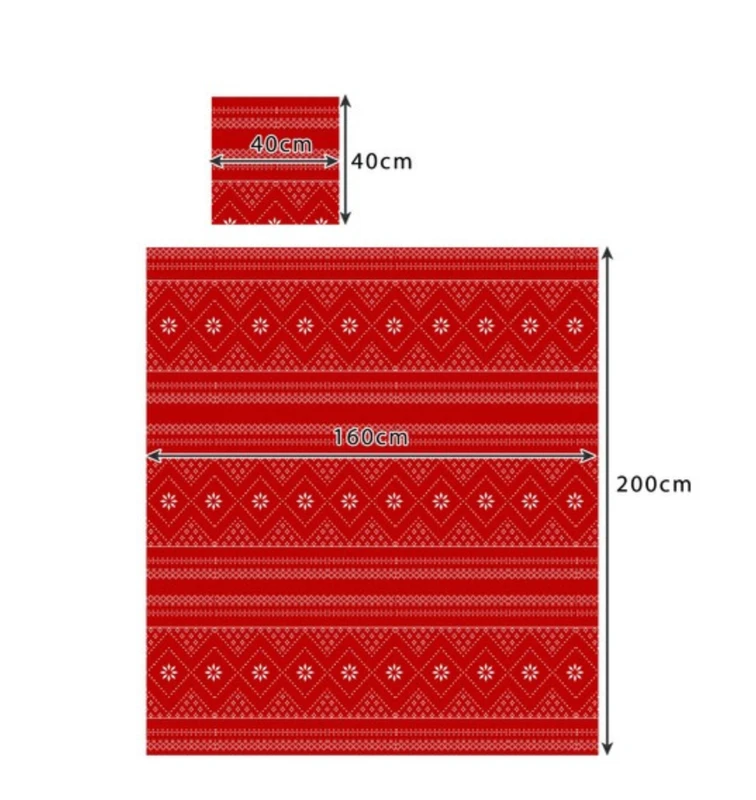 Antklodė 1,6x2m + 2x pagalvės užvalkalas Ruhhy 22594