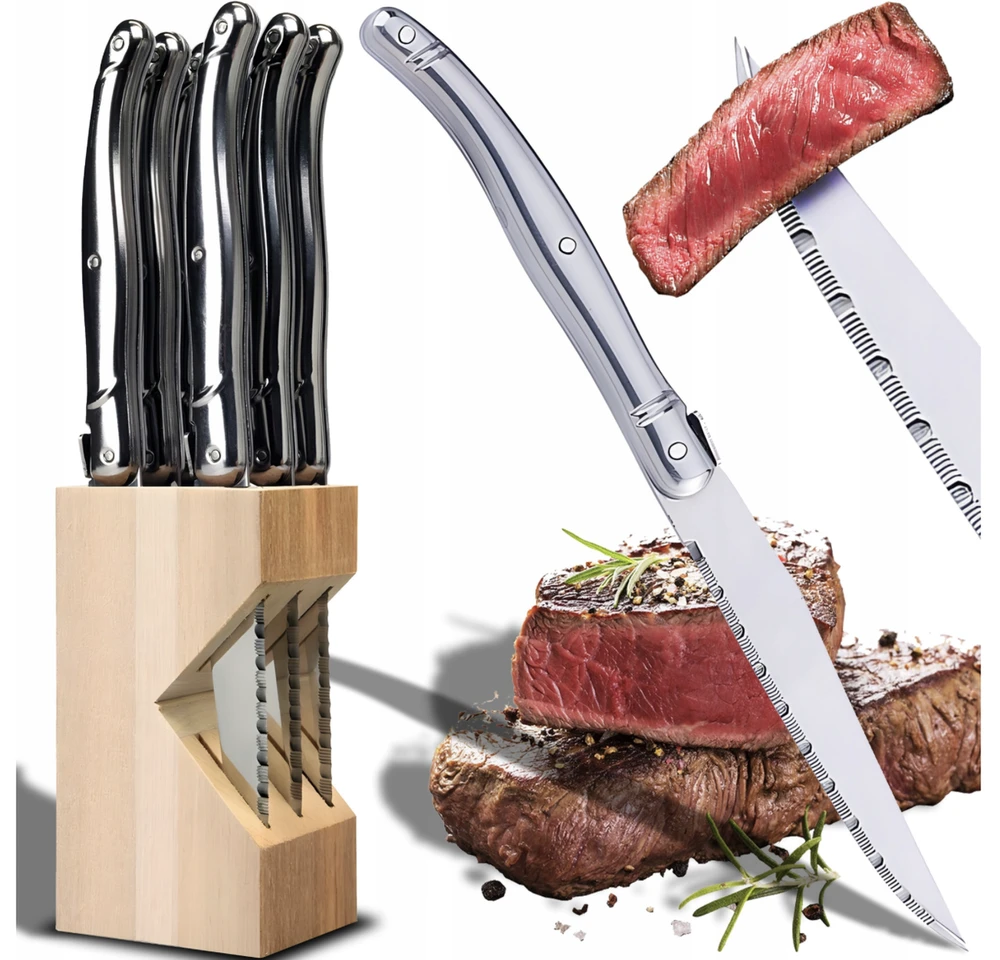 Retoo Kepsnių peilių rinkinys GrillMaster Pro, 6 dalių
