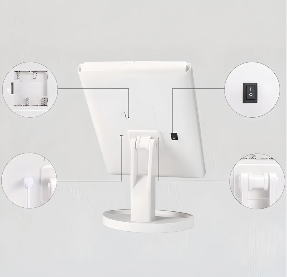 Kosmetinis veidrodis LuminaView, 22 LED Active