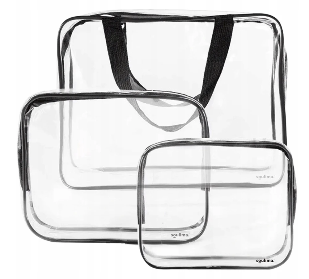 Transparent Kosmetinis krepšelis 3 in 1 Soulima 21448