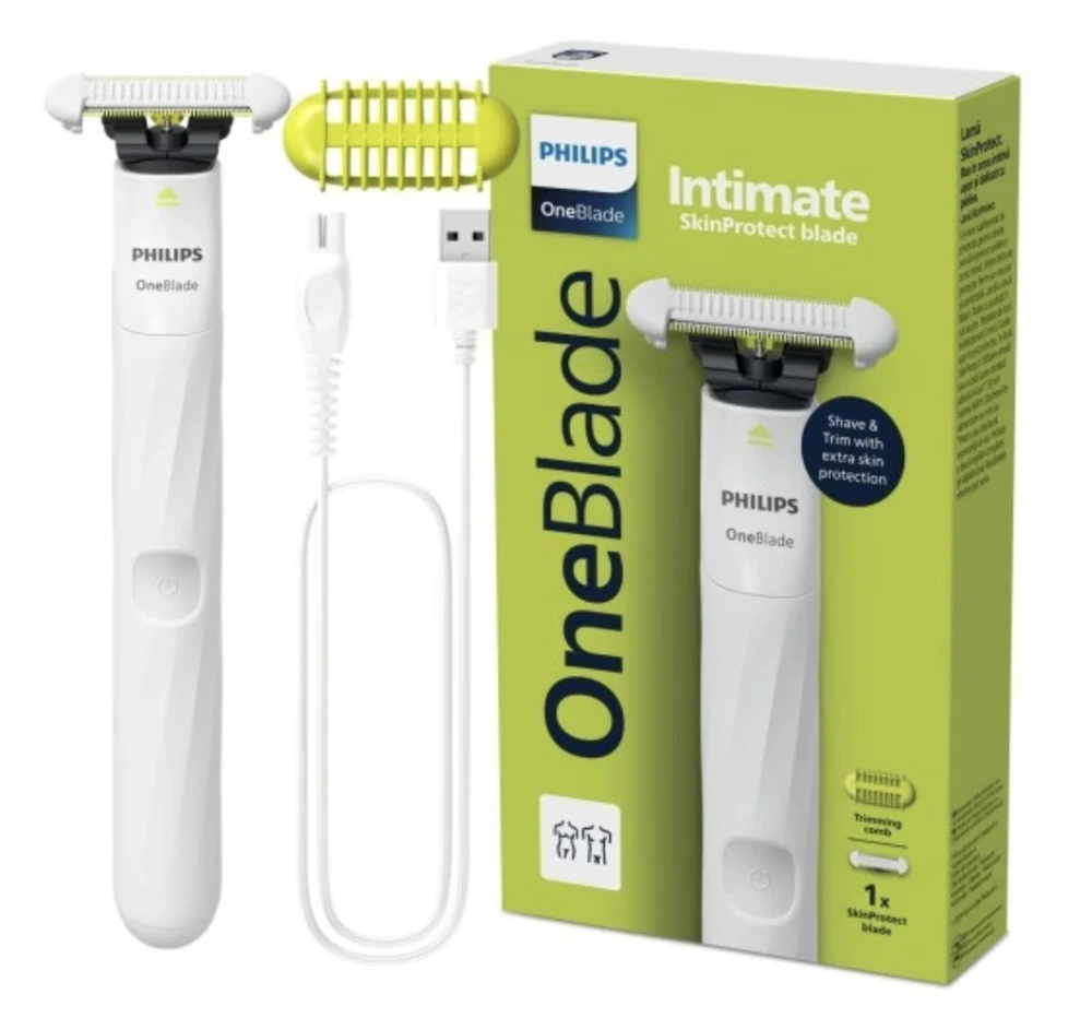Philips OneBlade Intymių vietų elektrinis skustuvas QP1924/22